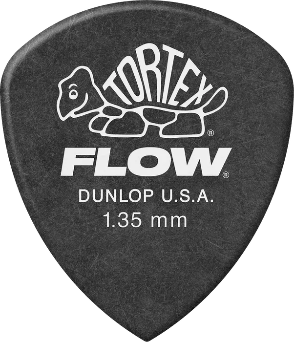 DUNLOP Pack de 12 púas Tortex Flow 1.35 mm para guitarra DUNLOP Pack de 12 púas Tortex Flow 1.35 mm para guitarra