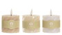 DKD Home Decor Vela Led Basicos Beige Blanco 7x10x7 cm (6 Unidades)