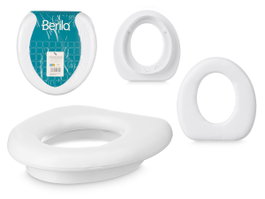 Berilo Adaptador Infantil WC Blanco 27x6x29 cm Plástico y Esponja (Set de 12)