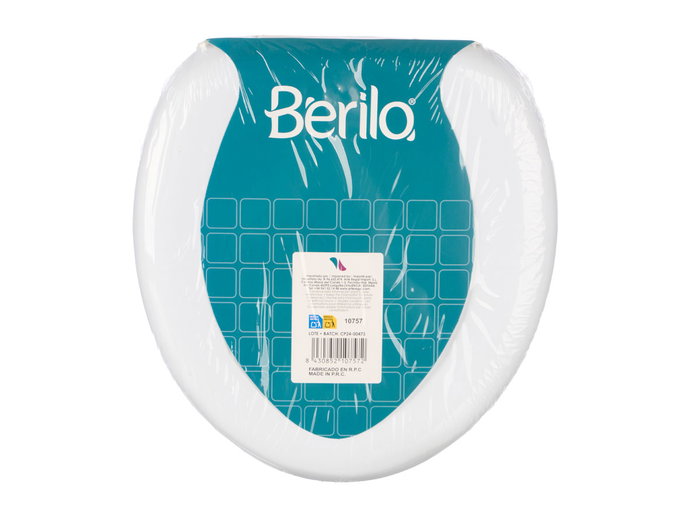 Berilo Adaptador Infantil WC Blanco 27x6x29 cm Plástico y Esponja (Set de 12)