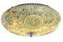 DKD Home Decor Lámpara Techo Arabe Multicolor Cristal 38 x 14 x 38 cm (2 Unidades)