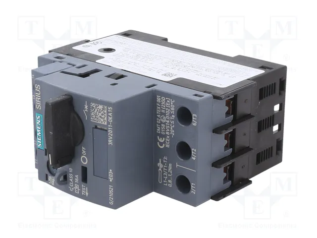 SIEMENS 3RV2011-0KA15 Interruptor motorizado 0,37kW S00