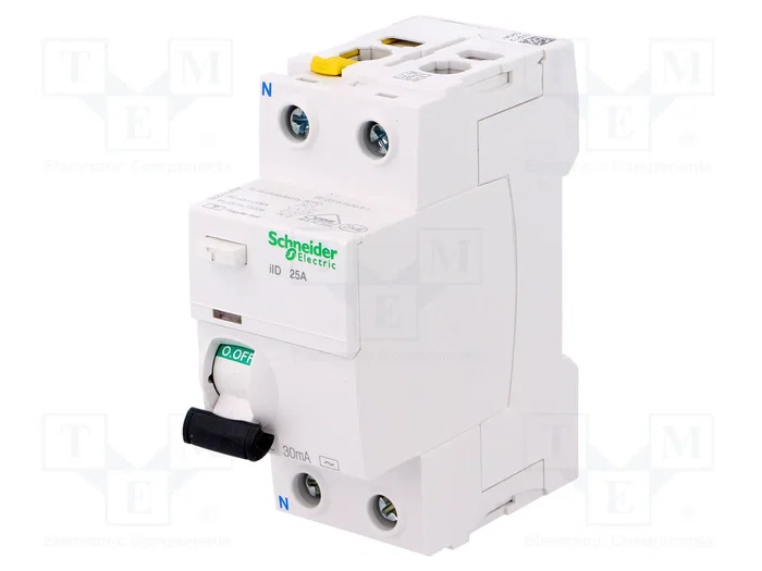 SCHNEIDER ELECTRIC Interruptor diferencial ACTI9 25A 30mA 2 polos SCHNEIDER ELECTRIC Interruptor diferencial ACTI9 25A 30mA 2 polos