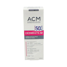 ACM LABORATOIRES Depiwhite M Pantalla Solar SPF 50+ 40ml para Prevenir Manchas del Embarazo