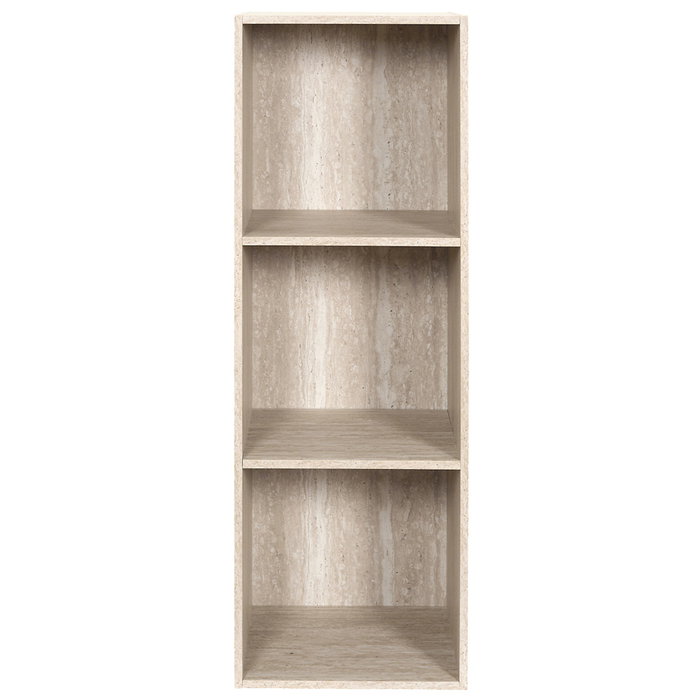 Home Deco Factory Estantería Pietra de la Colección Terra Nova, Panel de Partículas Modular con 3 Compartimentos, 34x31.8x97.8 cm