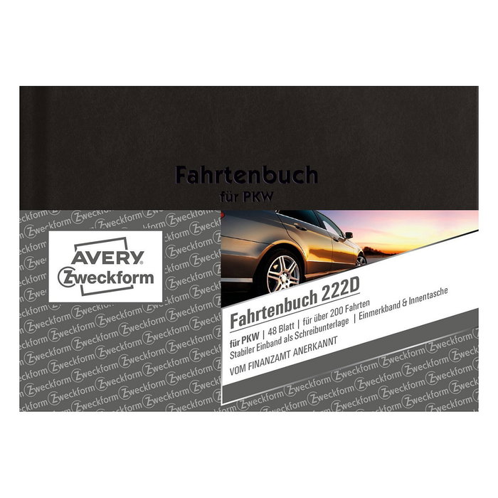 AVERY Zweckform Fahrtenbuch 222D para turismos con registro de consumo de combustible AVERY Zweckform Fahrtenbuch 222D para turismos con registro de consumo de combustible