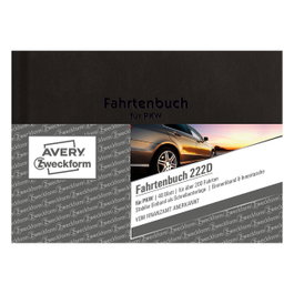 AVERY Zweckform Libro de Registro de Viajes 222D para Pkw con Consumo de Combustible, A6
