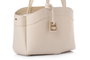 Lucky Bees Isla v2 Bolsa de Hombro Crema Cuero de Polivinilo 42 cm x 19 cm x 22 cm