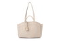 Lucky Bees Isla v2 Bolsa de Hombro Crema Cuero de Polivinilo 42 cm x 19 cm x 22 cm