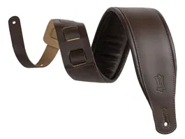 Levy's Correa Amped Leather Series 3" Marrón Oscuro