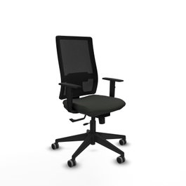 PIQUERAS Y CRESPO Silla de oficina Horna Sincro/Traslack Negro