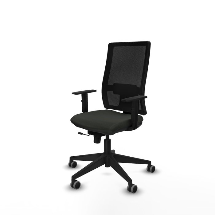 PIQUERAS Y CRESPO Silla de oficina Horna Sincro/Traslack Negro