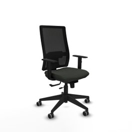 PIQUERAS Y CRESPO Silla de oficina Horna con mecanismo Sincro/Traslack en Negro