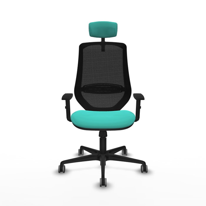 PIQUERAS Y CRESPO Silla de oficina Mardos con mecanismo Sincro, Turquesa y Negro PIQUERAS Y CRESPO Silla de oficina Mardos con mecanismo Sincro, Turquesa y Negro