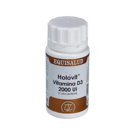 Equisalud Holovit Vitamina D3 (Colecalciferol) 2000 UI, 50 Cápsulas - Suplemento para Huesos, Músculos e Inmunidad