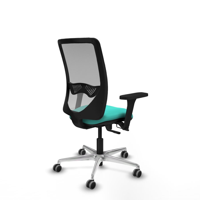 PIQUERAS Y CRESPO Silla de oficina Zulema con mecanismo Sincro/Traslack, Turquesa y Gris PIQUERAS Y CRESPO Silla de oficina Zulema con mecanismo Sincro/Traslack, Turquesa y Gris