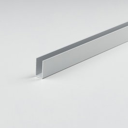 Arcansas Perfil U de Aluminio Anodizado para Bricolaje - 1000 x 10 x 15 mm