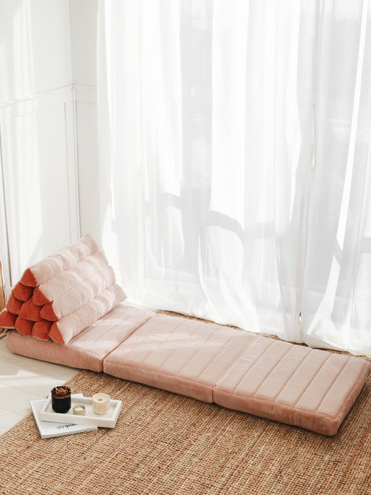 Atelier Del Sofa Keyf Katlanan - Cojín de Terciopelo Rosa, Lujo y Comodidad para tu Hogar, 55x60x55 cm Atelier Del Sofa Keyf Katlanan - Cojín de Terciopelo Rosa, Lujo y Comodidad para tu Hogar, 55x60x55 cm