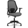 FORÖL Ergo529 Silla de oficina con mecanismo basculante, gris y negro