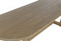 DKD Home Decor Mesa de Comedor de Teca Maciza Decapé Gris