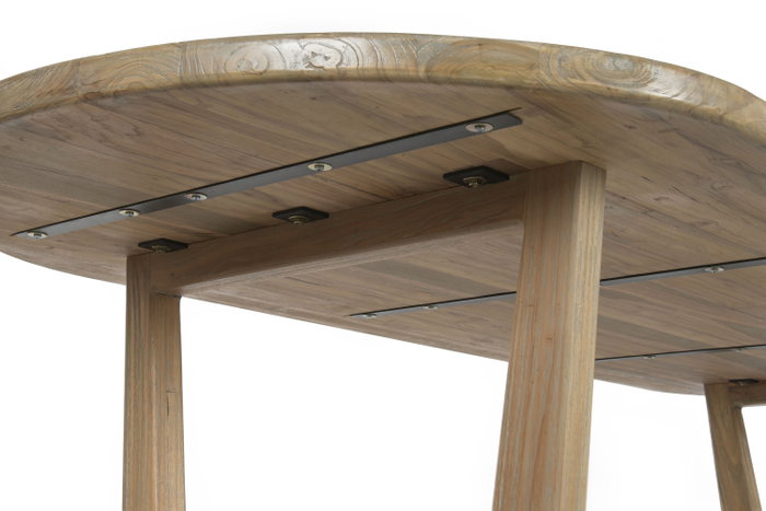 DKD Home Decor Mesa de Comedor de Teca Maciza Decapé Gris DKD Home Decor Mesa de Comedor de Teca Maciza Decapé Gris