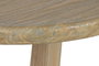 DKD Home Decor Mesa de Comedor de Teca Maciza Decapé Gris