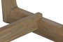 DKD Home Decor Mesa de Comedor de Teca Maciza Decapé Gris