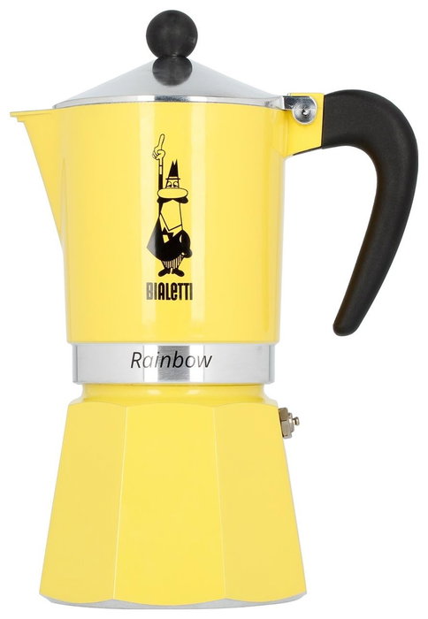 Bialetti Rainbow Cafetera Italiana 6 Tazas Amarilla Bialetti Rainbow Cafetera Italiana 6 Tazas Amarilla