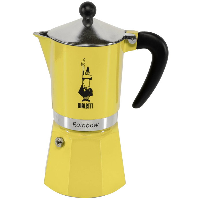 Bialetti Rainbow Cafetera Italiana 6 Tazas Amarilla Bialetti Rainbow Cafetera Italiana 6 Tazas Amarilla