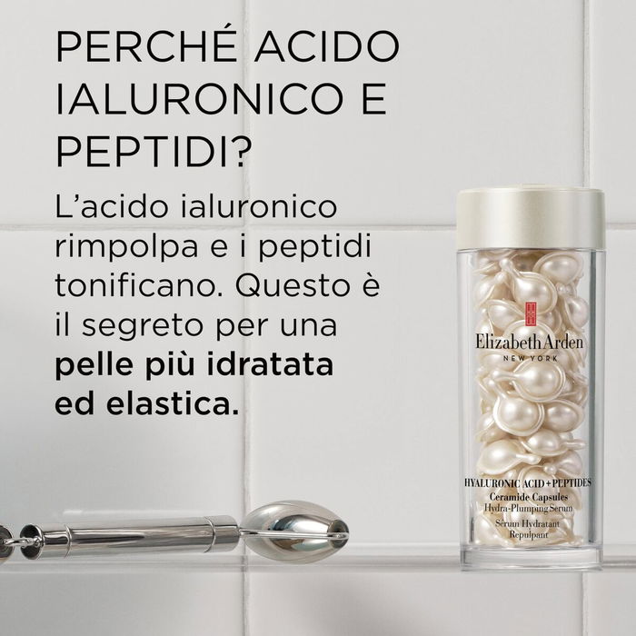 Elizabeth Arden Ceramides Advanced Hyaluronic Acid Serum Capsules - Cápsulas de Suero Facial con Ácido Hialurónico y Ceramidas - 30 Cápsulas Monodosis - HYALURONIC ACID ceramide