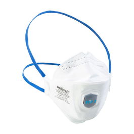 Wolfcraft 4947000 Pack 2 Mascaras Antipolvo FFP2 NR D con Válvula Respiración