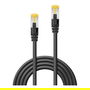 LINDY 42582 Patchkabel Cat6A S/FTP 30m LSZH, RJ45 Stecker, RoHS-konform, schwarz - LAN-Kabel, Gigabit-Ethernet