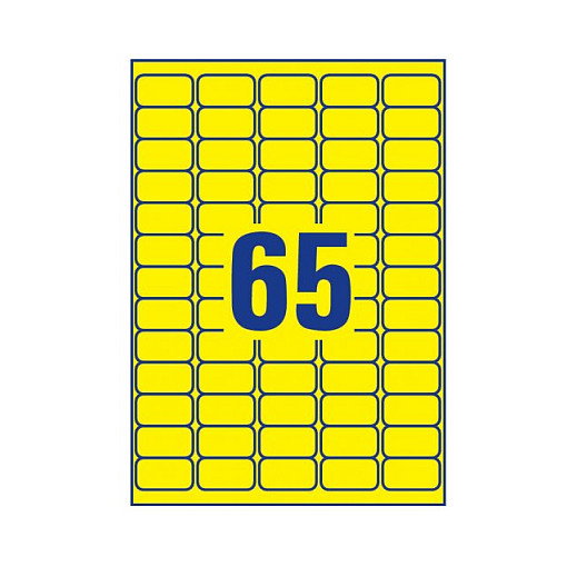 AVERY Zweckform Etiquetas 38,1 x 21,2 mm, amarillo