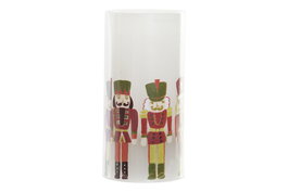 DKD Home Decor Decoracion Luminosa Navidad Tradicional Multicolor Blanco 7.5 x 7.5 x 15 cm