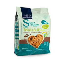 SOTTOLESTELLE Galleta Maíz Arroz Chips Chocolate Bio 250Gr