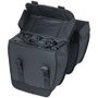 Basil Alforjas Tour Waterproof 28L Impermeable Poliéster Negro con Reflectantes (34x14x34 cm)