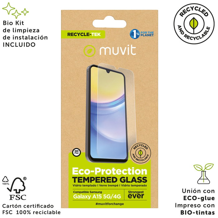 Protector de Pantalla para Móvil Muvit for Change Galaxy A15 4G/5G