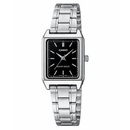 Casio LTP-V007D-1E con esfera negra y correa gris