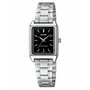 Casio LTP-V007D-1E con esfera negra y correa gris