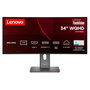 Lenovo ThinkVision T34WD-40 Monitor Curvo 34 pulgadas UWQHD 120Hz Black