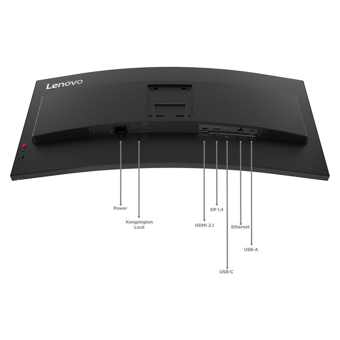 Lenovo Monitor T34WD-40 / 64AEGAT1EU Black de 34 pulgadas, panel curvo, USB-C, 144Hz, 1ms