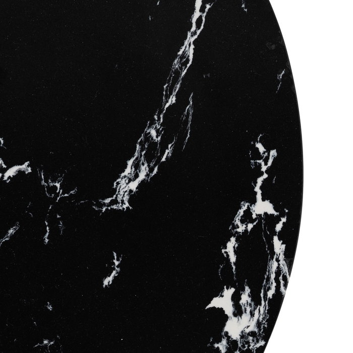 Mesita Negro Metal-Mármol 45 X 45 X 46 cm