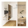 VALUE 17.99.1188 Soporte de pared para TV ultra-slim 43-90 pulgadas hasta 50 kg inclinable y giratorio Negro