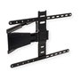 VALUE 17.99.1188 Soporte de pared para TV ultra-slim 43-90 pulgadas hasta 50 kg inclinable y giratorio Negro