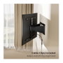 VALUE 17.99.1188 Soporte de pared para TV ultra-slim 43-90 pulgadas hasta 50 kg inclinable y giratorio Negro