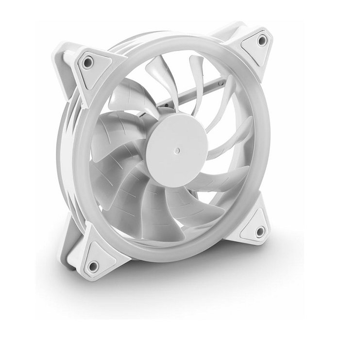 Sharkoon SHARK Blades PWM RGB Ventilador 120mm Blanco, 11 Aspas, 400-1400 RPM, 94.8 m3/h Flujo de Aire, 24.8 dB, 20 LED RGB, 3-pin + 4-pin