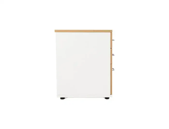 Rocada Cajonera Serie Store con 2 Cajones y Carpetero Blanco