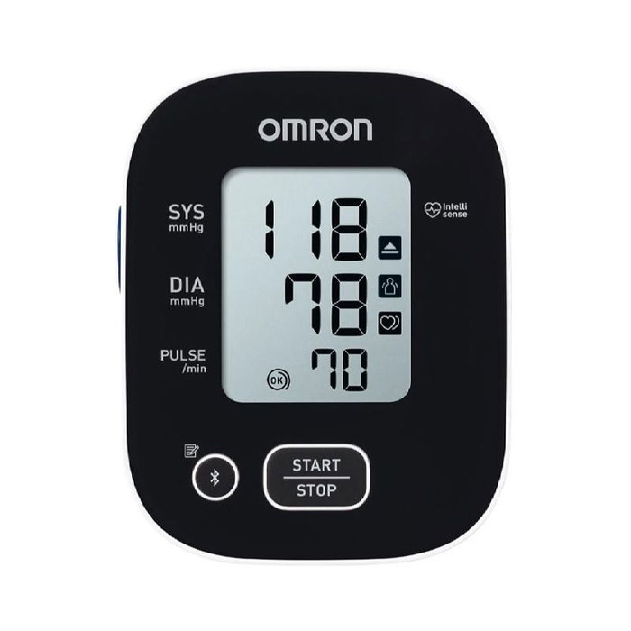 OMRON M2+ Tensiómetro de Brazo Digital Inteligente Conectado por Bluetooth a App para Smartphone, Manguito 22-42 cm