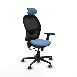 PIQUERAS Y CRESPO Silla de oficina Jorquera con mecanismo Sincro/Traslack Azul cielo