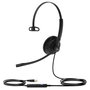 Yealink UH34 Lite Mono Teams Auriculares USB Negro con Micrófono Unidireccional con Cancelación de Ruido, 28 mm, 1.2 m
